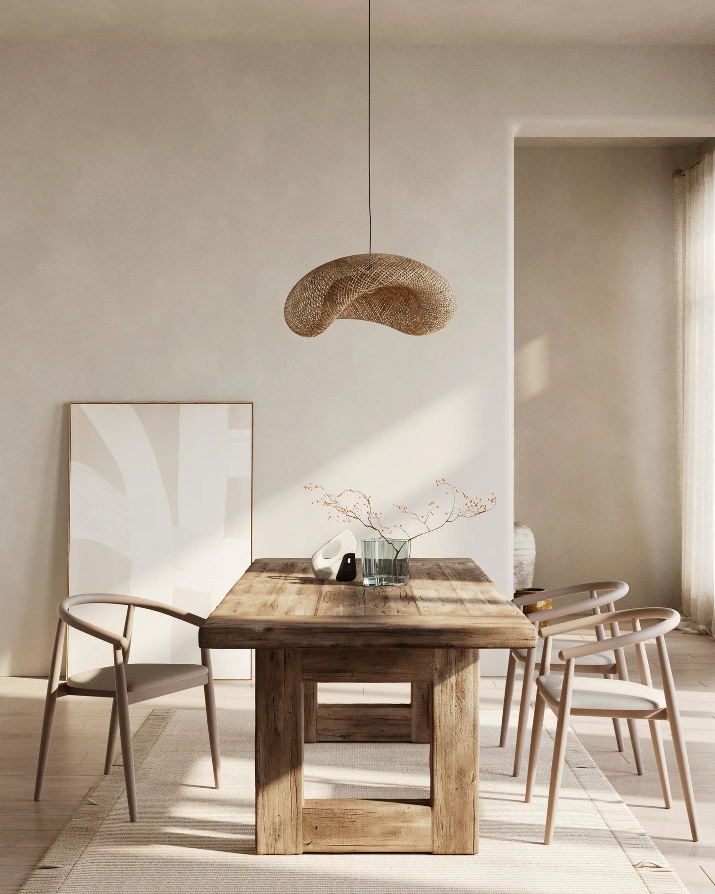 Toyama - prostokątny stół jadalniany z drewna dębowego