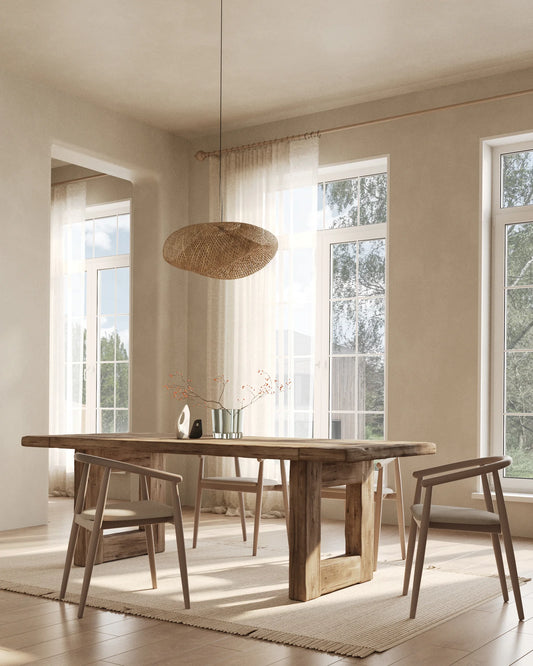 Toyama - prostokątny stół jadalniany z drewna dębowego