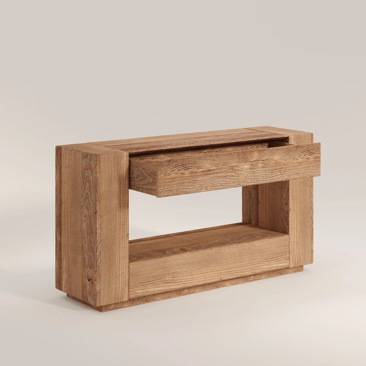 Luna - konsola drewniana z szufladą