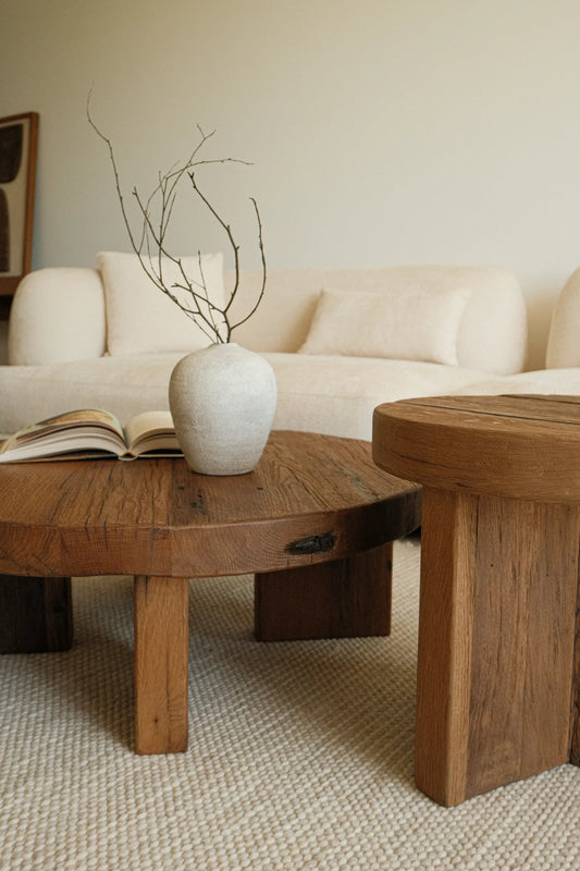 Zestaw stolików kawowych z litego dębu - Lunde + Dalby