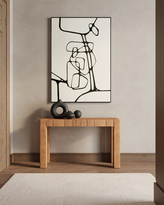 Loen - konsola z drewna sosnowego z recyklingu