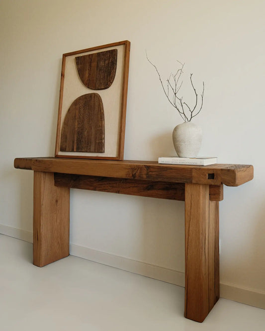 Reine - konsola z drewna dębowego