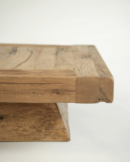 Vega - kwadratowy stolik kawowy z drewna dębowego