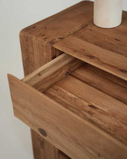 Luna - konsola drewniana z szufladą