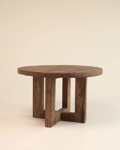 Deia - okrągły stół jadalniany z drewna dębowego
