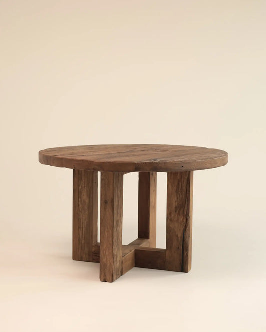 Deia - okrągły stół jadalniany z drewna dębowego