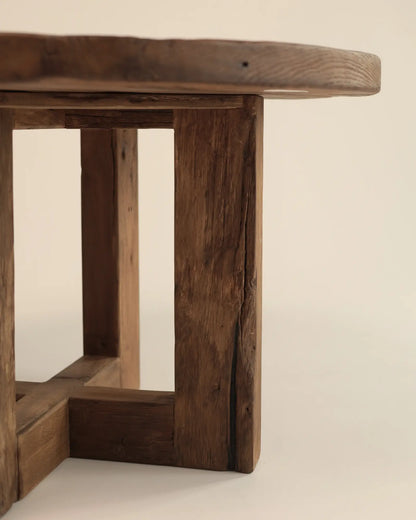 Deia - okrągły stół jadalniany z drewna dębowego