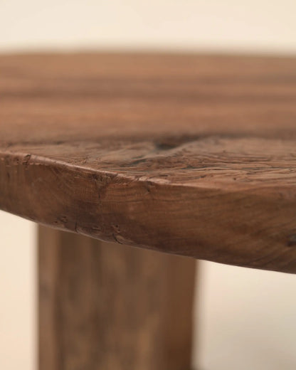 Deia - okrągły stół jadalniany z drewna dębowego