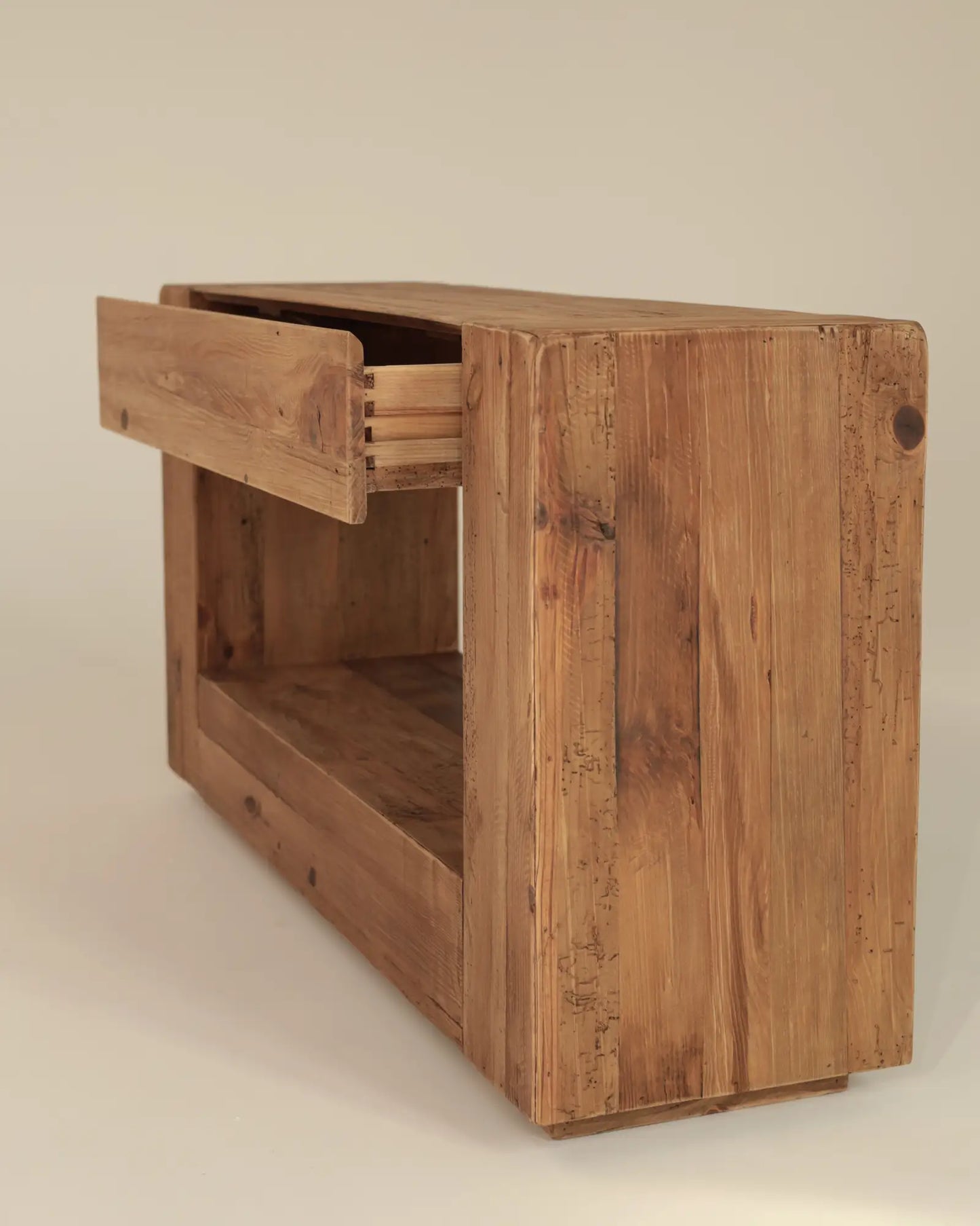 Luna - konsola drewniana z szufladą