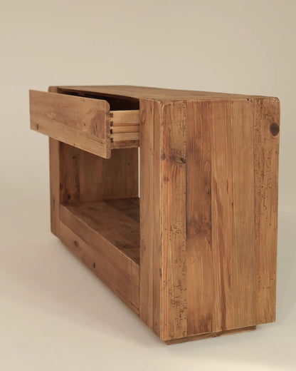 Luna - konsola drewniana z szufladą