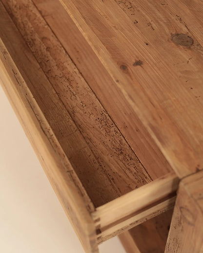 Luna - konsola drewniana z szufladą